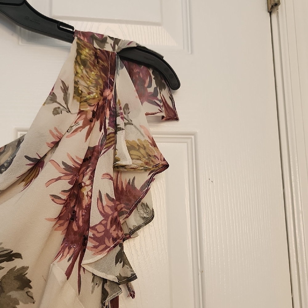 Floral Asymmetrical Dress - Picture 9 of 16
